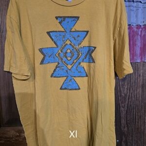 Men's Yellow Graphic T-Shirt